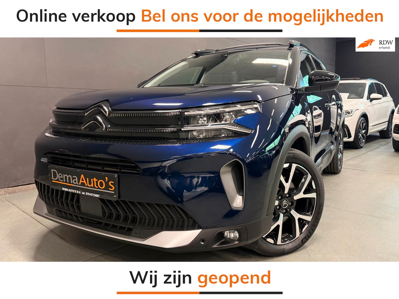 Citroën C5 Aircross - 1.6 Plug-in Hybrid 225 Shine PANO/LEDER/CAM/DAB/CARPLAY/NAVI/LED/CRUISE/// - AutoWereld.nl