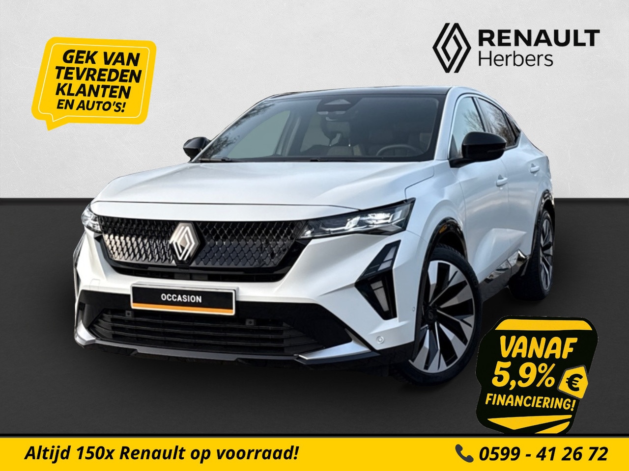 Renault Rafale - 1.2 E-Tech full hybrid 200 techno STOEL/STUUR/VOORRUIT VERWARMING / PANORAMADAK - AutoWereld.nl