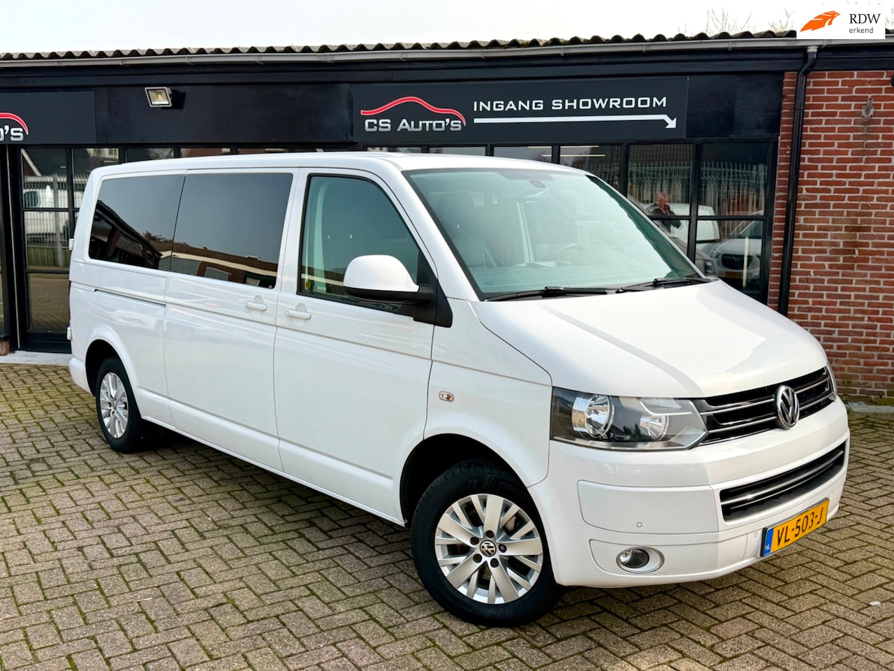 Volkswagen Transporter - 2.0 TDI|140pk|L2|automaat|leder|airco|cruise.control|dubbel cabine|marge|volledige onderho - AutoWereld.nl