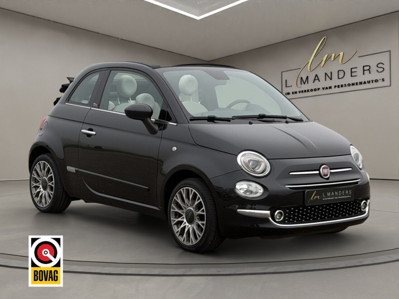 Fiat 500 C - 1.2 Star 2020 ZWART | Cabriolet | Apple CarPlay - AutoWereld.nl