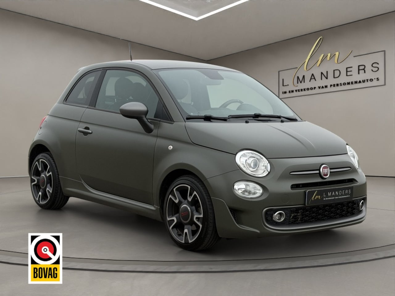 Fiat 500 - 0.9 TwinAir T Sport 2018 MAT GROEN | Apple CarPlay | Leder - AutoWereld.nl