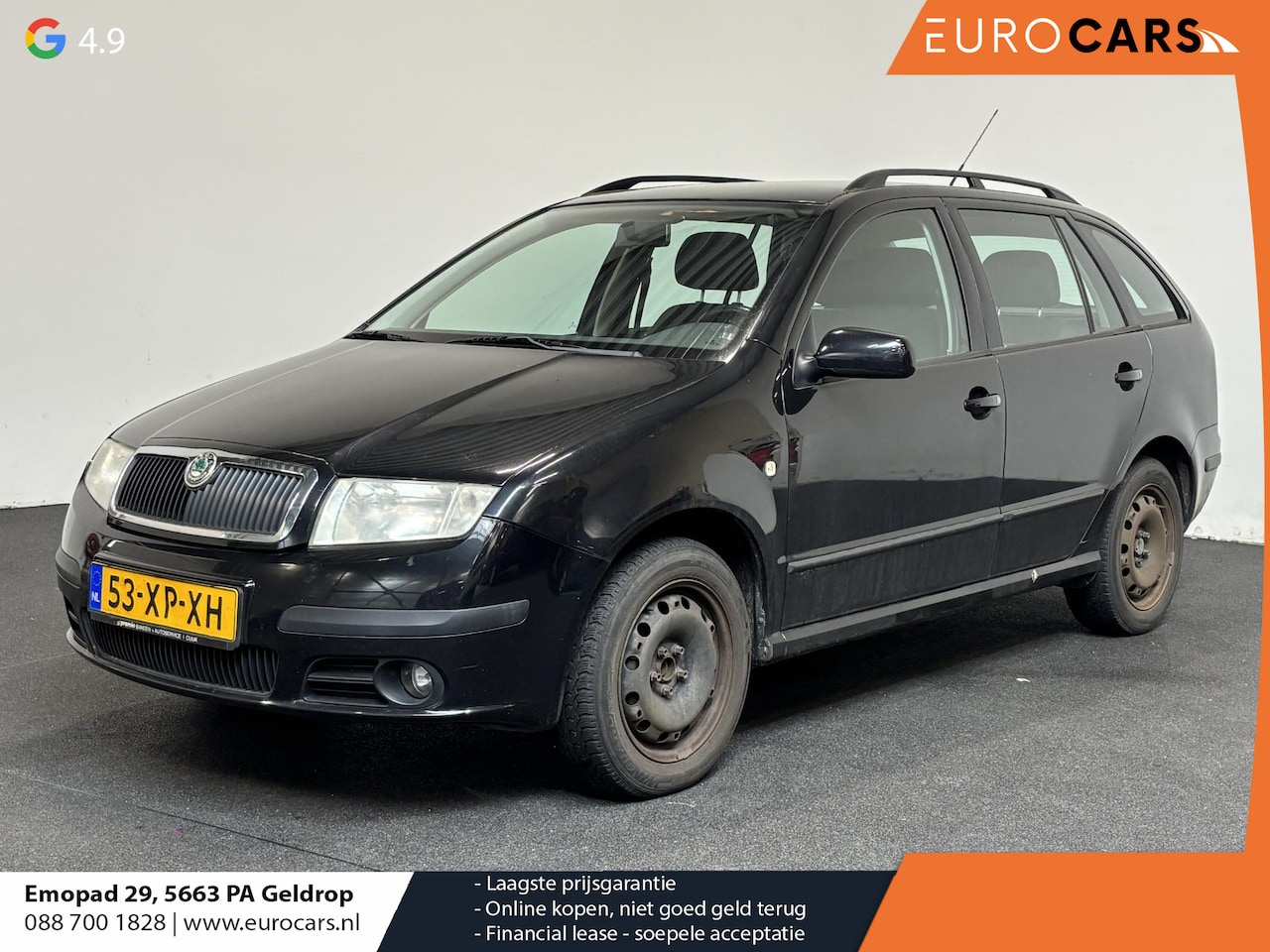 Skoda Fabia Combi - 1.4-16V Spirit+ Cruise controle Elektrische ramen Airco Lederen stuurwiel - AutoWereld.nl