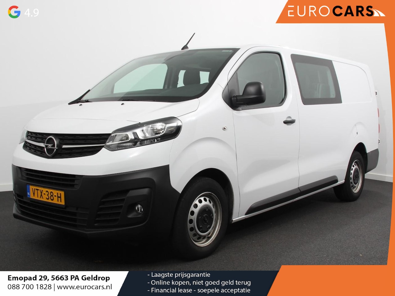 Opel Vivaro - 2.0 CDTI Automaat 145 pk L3H1 Dubbele Cabine 6p Edition Navigatie Apple Carplay/Android Au - AutoWereld.nl