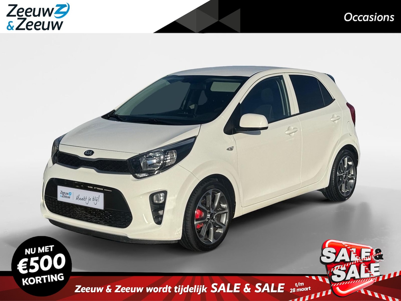 Kia Picanto - 1.0 CVVT EconomyPlusLine | Airco | LM Velgen | Bluetooth Audio | El. Pakket | Dagrijlicht - AutoWereld.nl