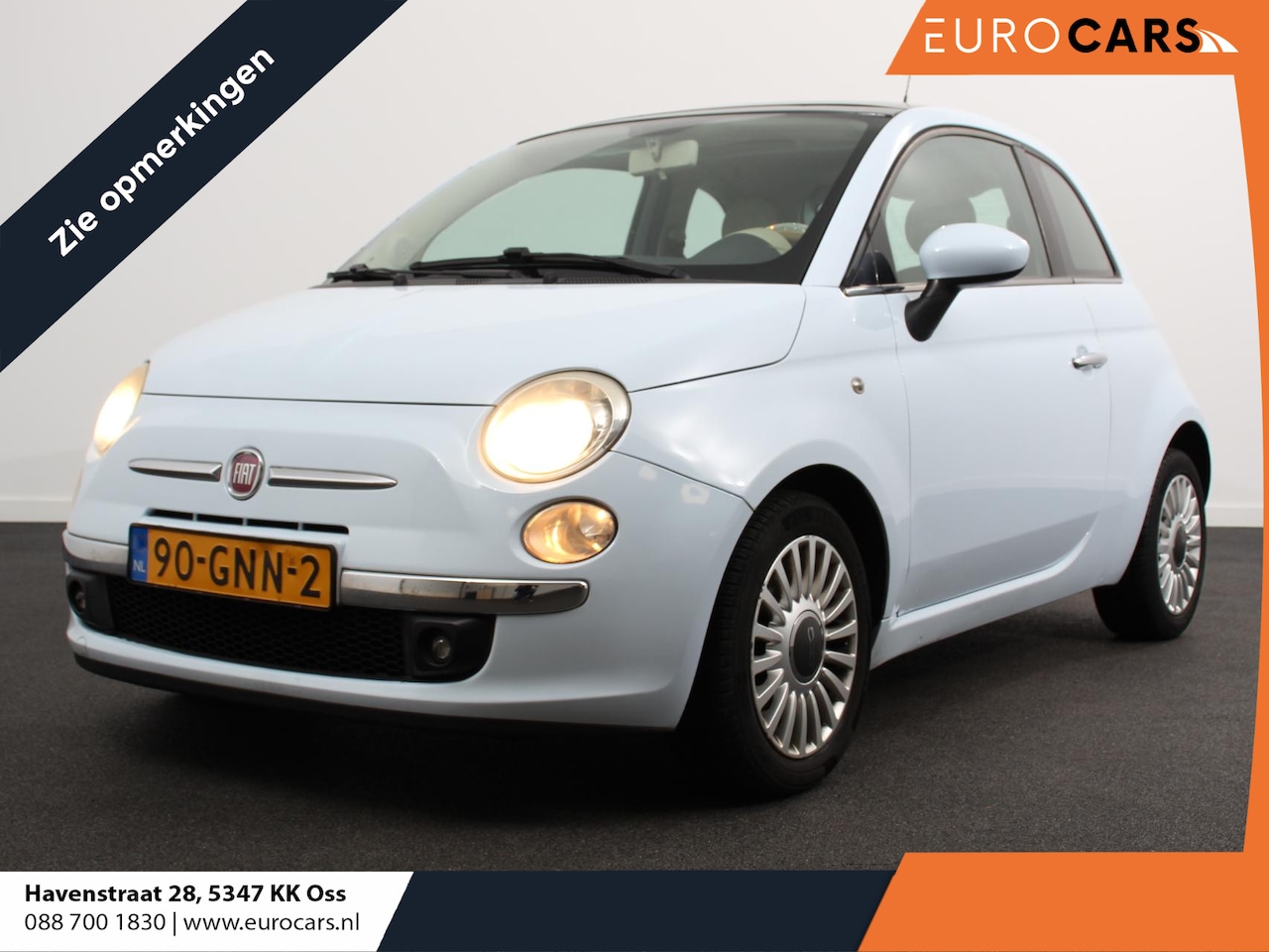 Fiat 500 - 1.2 Lounge | Airco | Lichtmetalen velgen | Panorama dak | Elektrische ramen | Radio | Hand - AutoWereld.nl