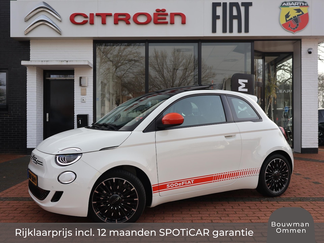 Fiat 500 - 42kWh 118pk Automaat Icon, Rijklaarprijs | SOH 95,4% | Schuif/-kanteldak | Navigatie | Cam - AutoWereld.nl