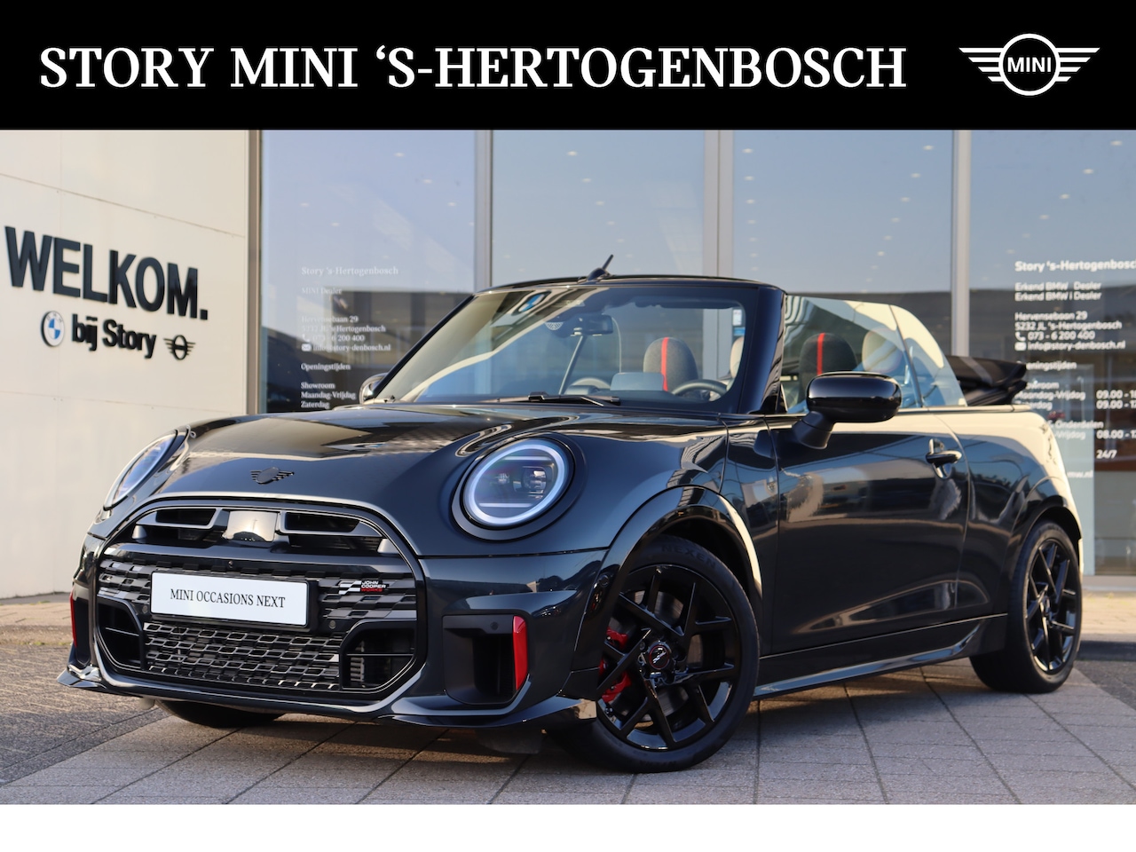 MINI Cabrio - John Cooper Works Automaat / Pakket XL / 17" JCW Sprint Spoke black - AutoWereld.nl