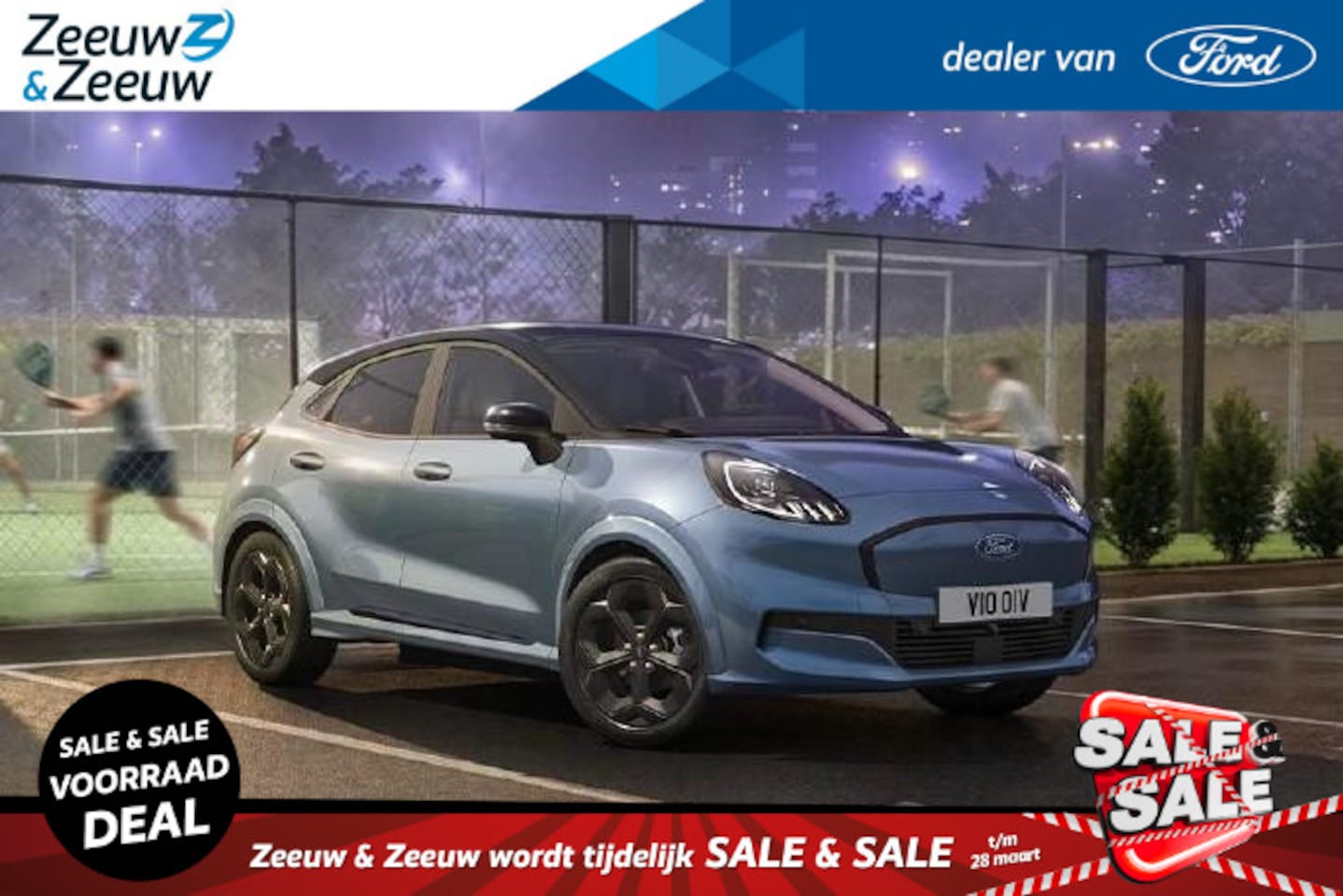 Ford Puma Gen-E - Premium 46,8 kWh Blue Cruise Edition | Handsfree rijden* | Vapor Blue | 18" Zwarte velgen - AutoWereld.nl