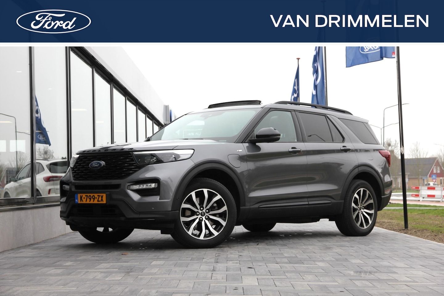 Ford Explorer - 3.0 V6 EcoBoost PHEV 457pk Aut ST-Line | Origineel Nederlands | trekhaak | Alarmklasse 3 - AutoWereld.nl
