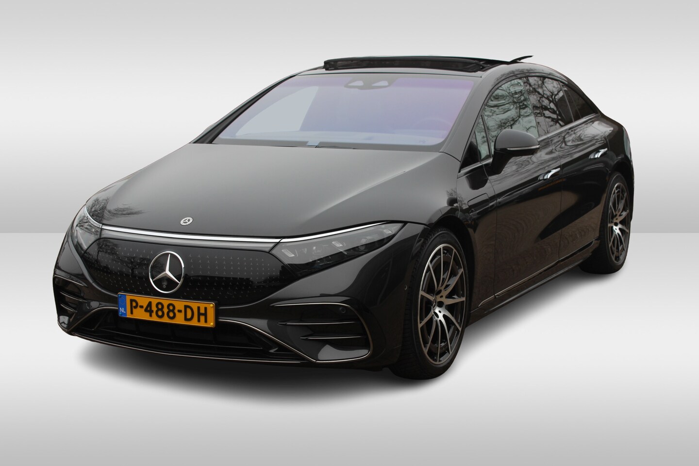 Mercedes-Benz EQS - 450+ AMG Line 108 kWh / Trekhaak / Panoramadak / 360Camera / Head-up / Achterasbesturing / - AutoWereld.nl