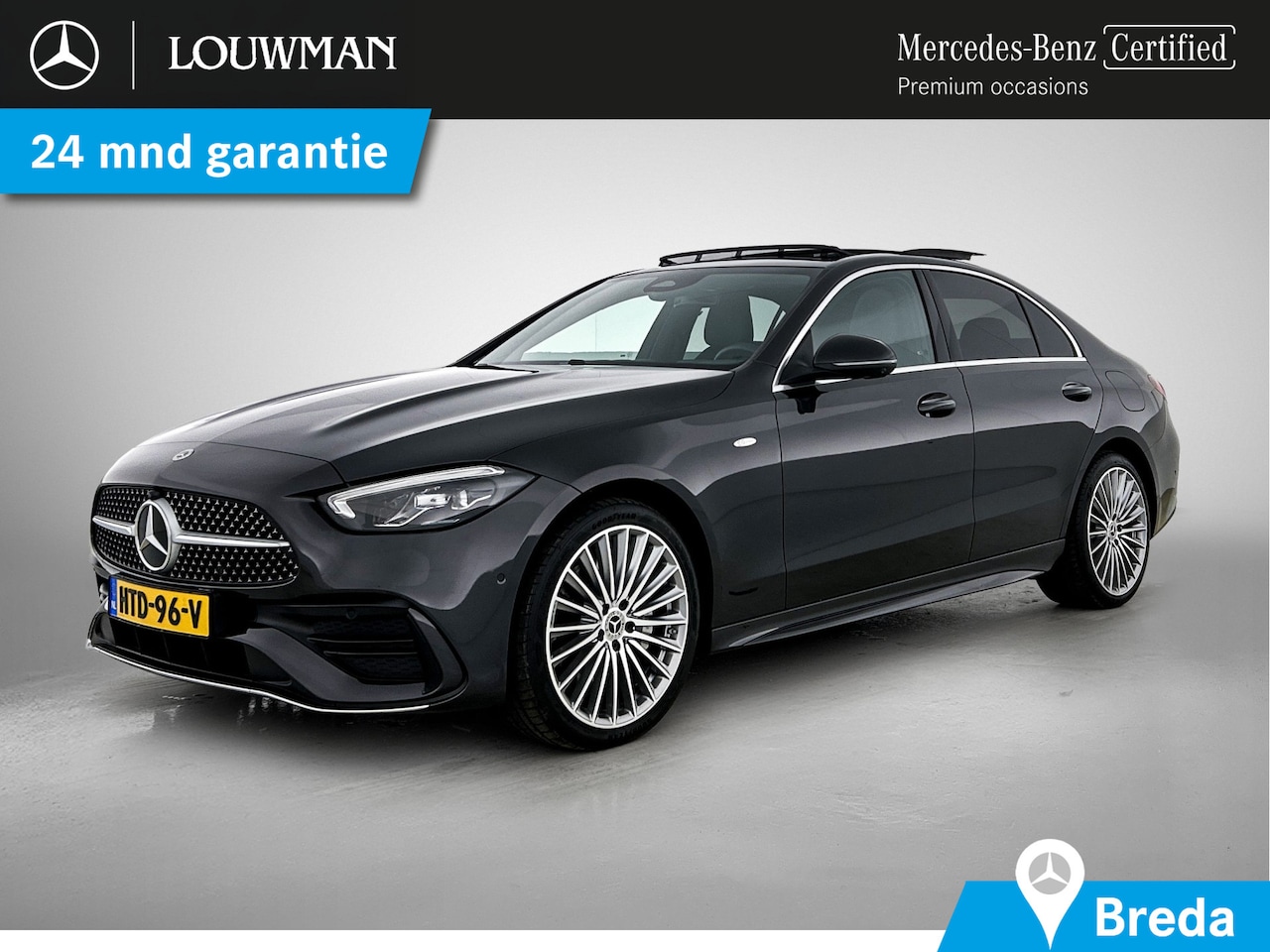 Mercedes-Benz C-klasse - 300 e Business Solution AMG AMG Line | Night Pakket | Panoramadak | 19 Inch AMG Velgen | M - AutoWereld.nl
