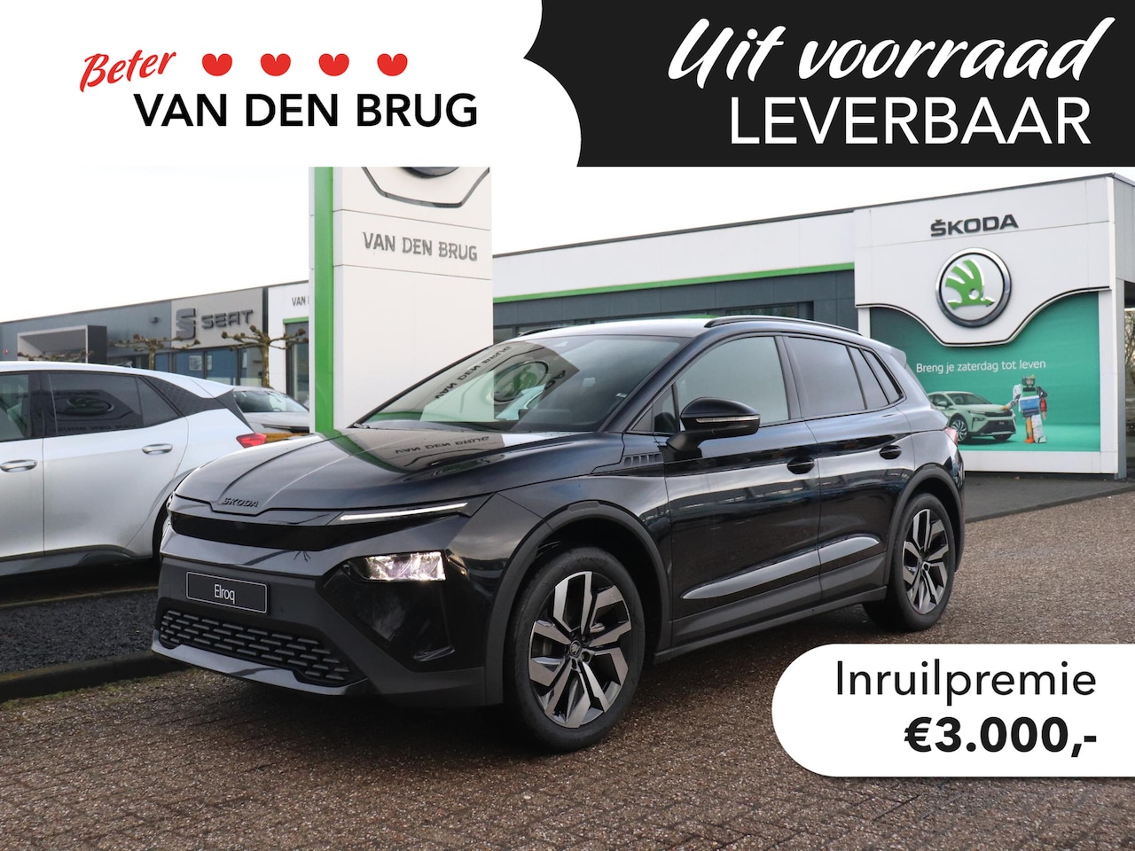Skoda Elroq - 60 Sportline | Trekhaak | Stoel -& stuurverwarming | Adaptieve cruise control | Dodehoekse - AutoWereld.nl