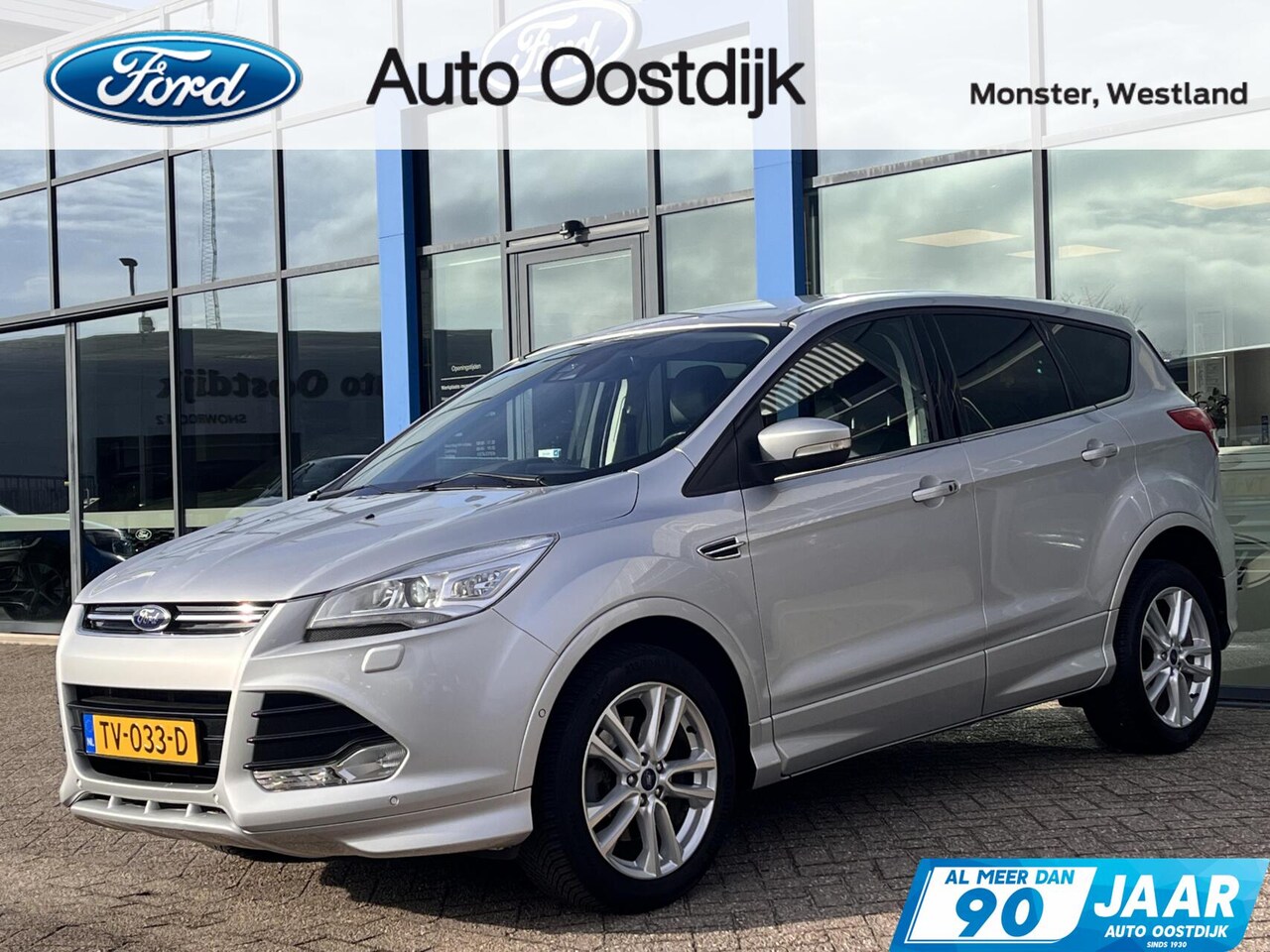 Ford Kuga - 1.6 Titanium 4WD 183PK Automaat Adaptieve Cruise Camera Parkeersensoren Blind-Spot Climate - AutoWereld.nl