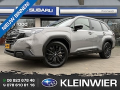 Subaru Forester - 2.0i e-BOXER 150pk CVT Premium-Black | Grootscherm | Leder | Pano | 8 jaar fabrieksgaranti