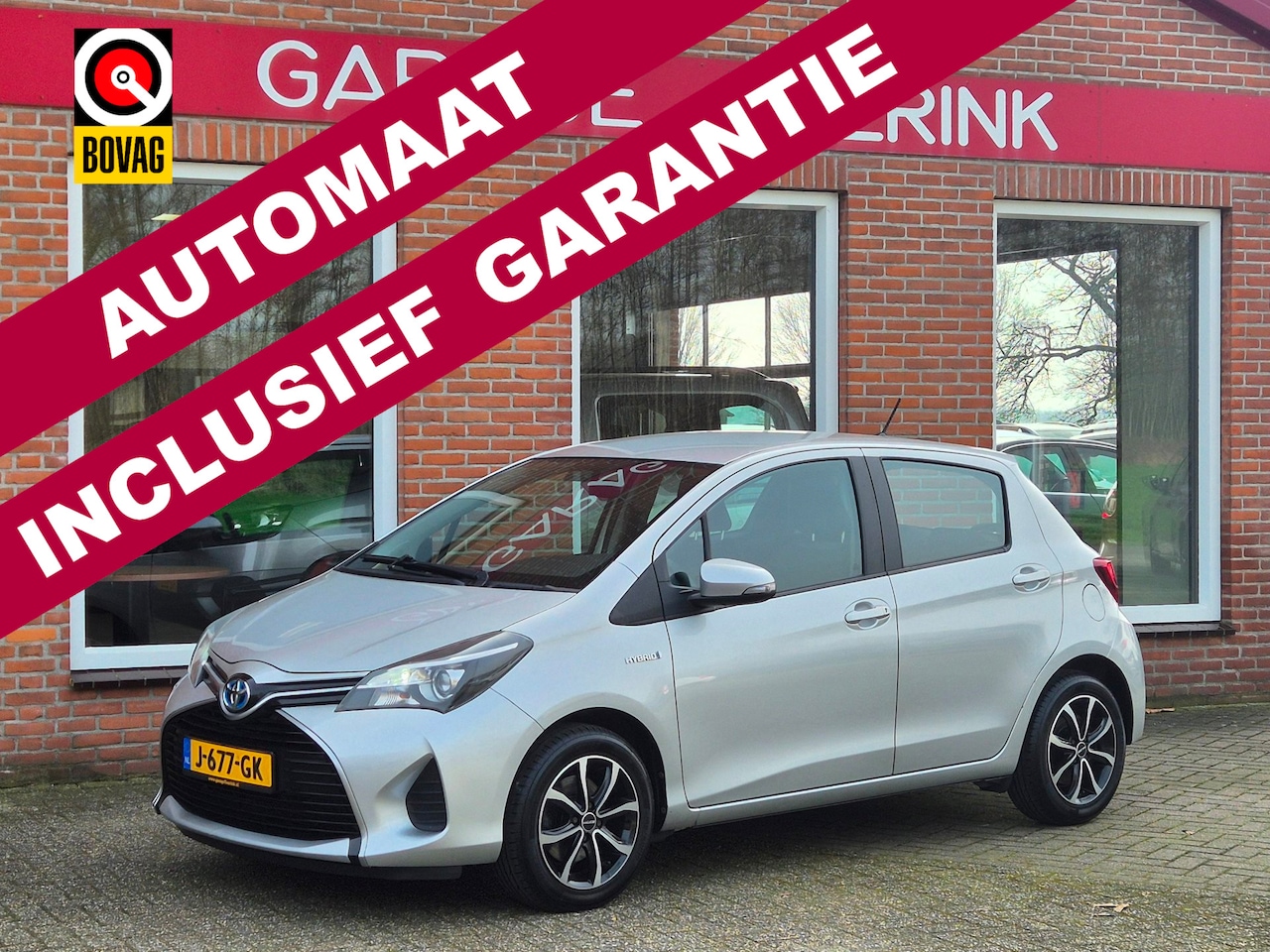 Toyota Yaris - 1.5 Hybrid Aspiration 75PK 5drs AUTOMAAT clima, cruise, navi, camera, led, lmv - AutoWereld.nl