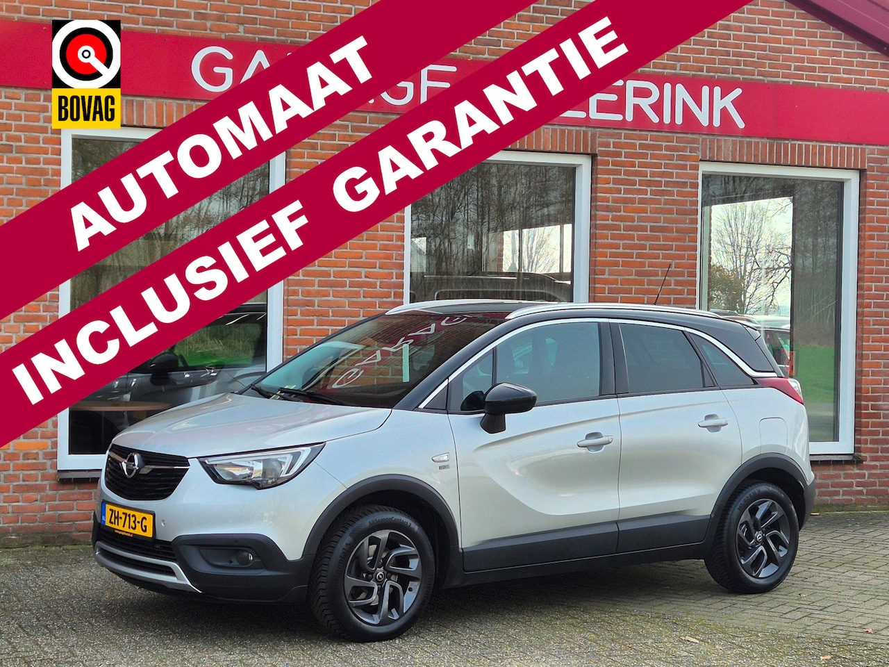 Opel Crossland X - 1.2 Turbo 120 Jaar Edition 110PK 5drs AUTOMAAT clima, cruise, navi, pdc, camera, trekhaak - AutoWereld.nl