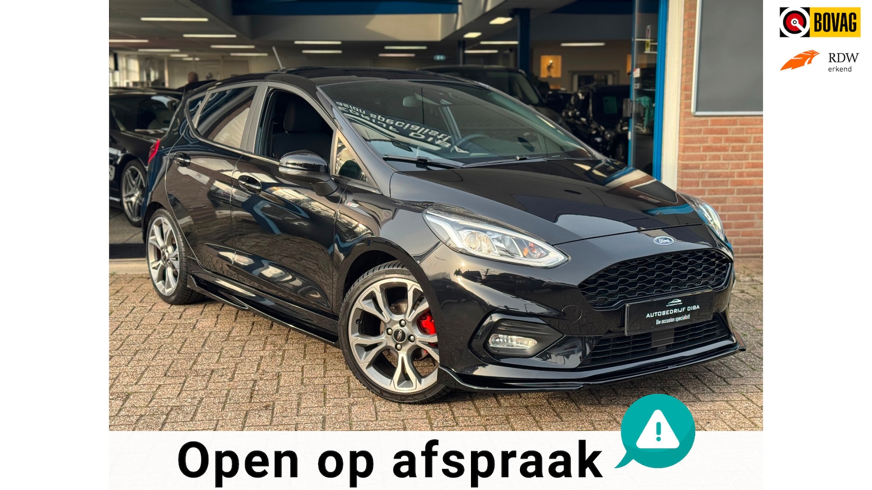 Ford Fiesta - 1.0 EcoBoost ST-Line 2019 Zwart NAVI CLIMA NAP! - AutoWereld.nl