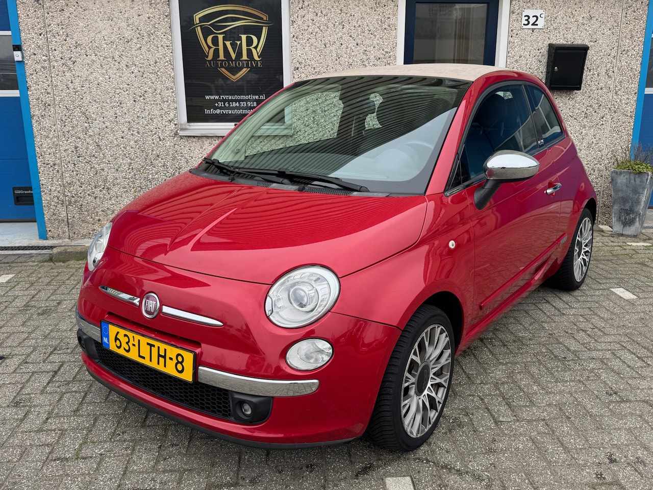 Fiat 500 C - 1.2 AUT LEDER XENON CLIMATE UNIEK VOL OPTIES - AutoWereld.nl