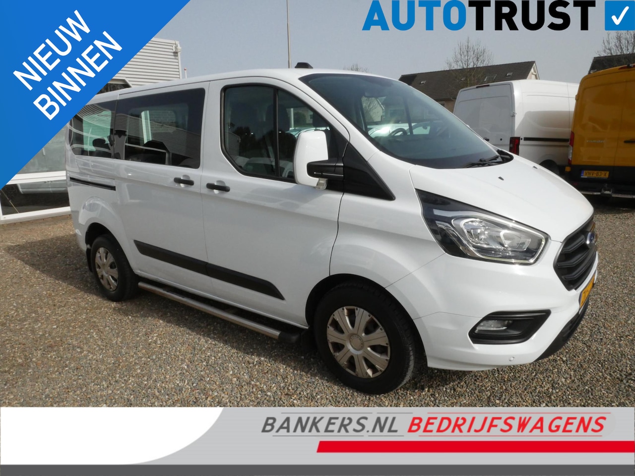 Ford Transit Custom - 2.0 TDCI 110PK, L1H1, Airco, Combi-9 Persoons, Nog 2 op voorraad - AutoWereld.nl