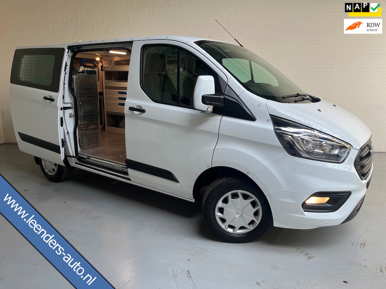 Ford Transit Custom - Servicewagen L1H1 300 2.0 TDCI euro6 Trend, Sortimo inrichting, Omvormer V230, Standkachel - AutoWereld.nl