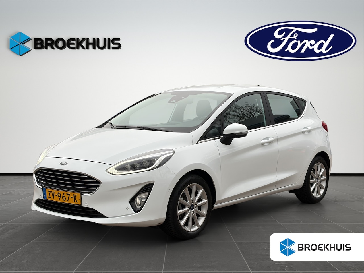 Ford Fiesta - 1.0 EcoBoost Titanium99 pk 99 pk | Automaat | Led-koplampen | Achteruitrijcamera | Keyless - AutoWereld.nl
