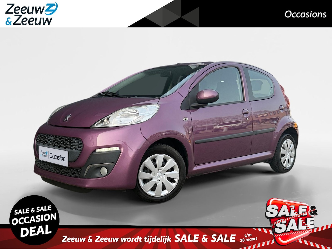 Peugeot 107 - 1.0 Active | Automaat | Airco | Elektr. Ramen | AUX | 12 maanden garantie !| - AutoWereld.nl