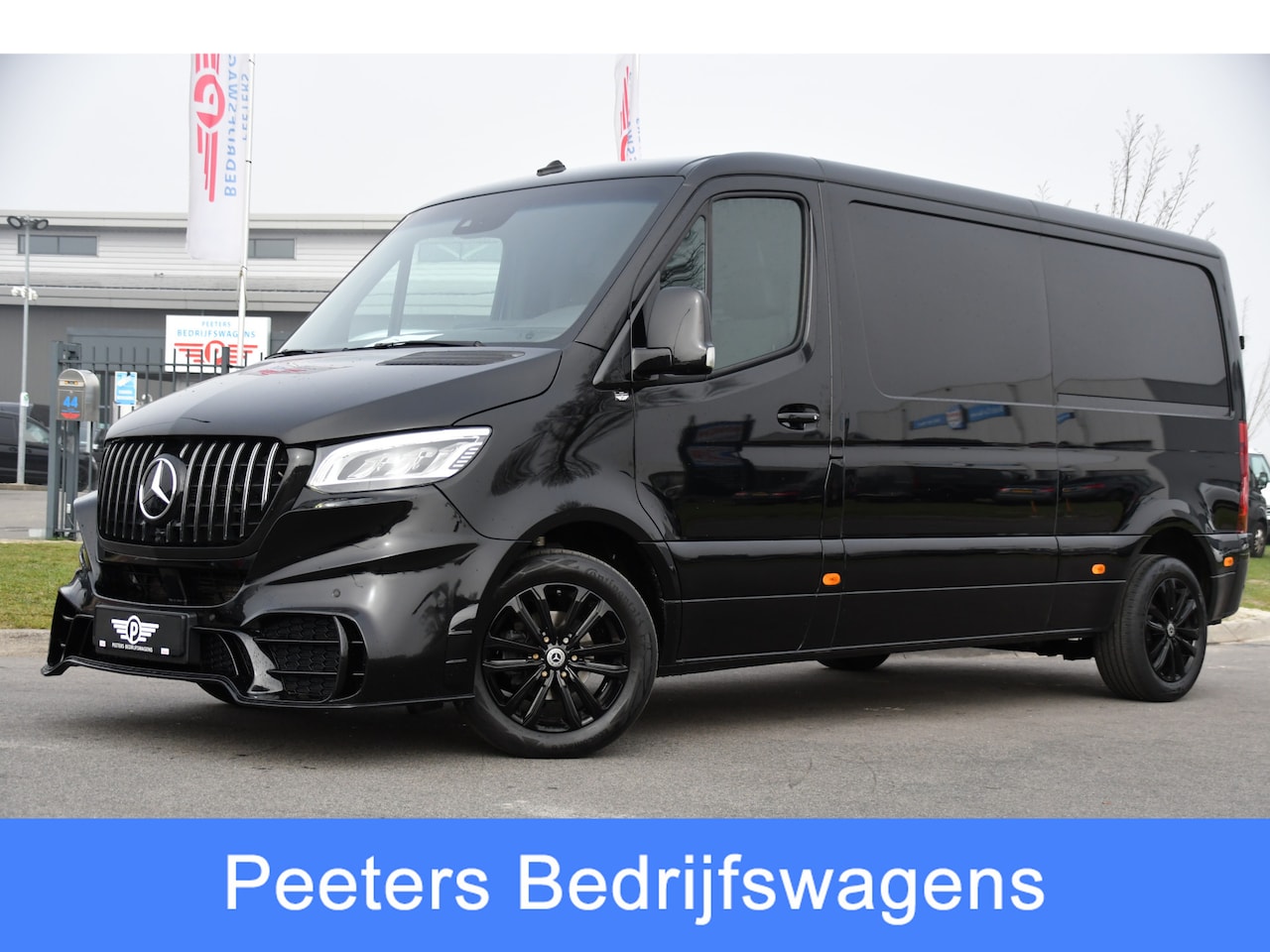Mercedes-Benz Sprinter - 314 2.2 CDI L2H1 AMG Black Edition Adaptieve Cruise, 360 Camera, Carplay, LED, Automaat, D - AutoWereld.nl