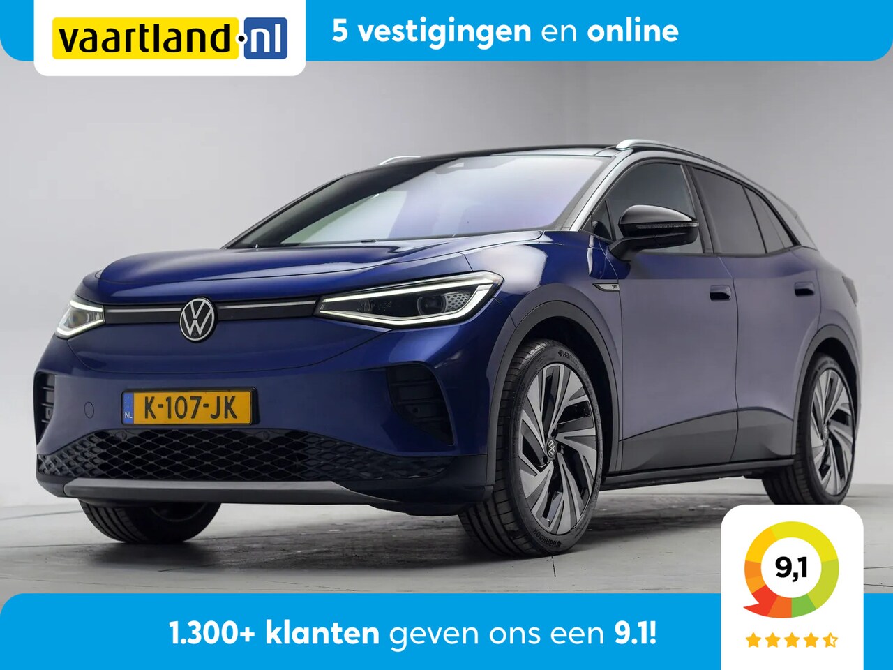Volkswagen ID.4 - First Max 77 kWh 3-Fase [ Panoramadak Head-up Adapt.cruise ] - AutoWereld.nl