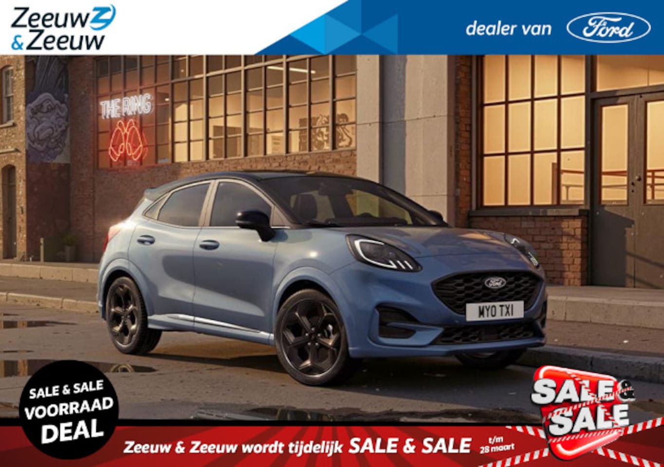 Ford Puma - 1.0 EcoBoost Hybrid Blue Cruise Edition Vapor Blue | 18" Zwarte velgen | Blue Cruise | Dri - AutoWereld.nl