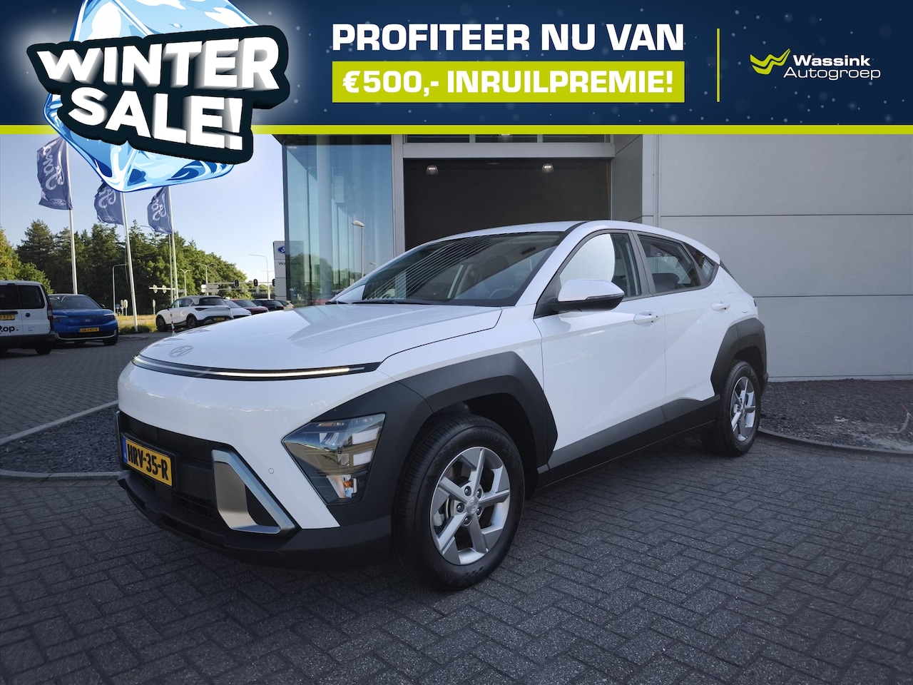Hyundai Kona - 1.6 GDI HEV HYBRIDE 141pk AUTOMAAT Comfort | WINTERSALE | Camera | Navigatie | Adaptive Cr - AutoWereld.nl