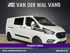 Ford Transit Custom - 2.0 TDCI 170pk L2H1 Dubbele Cabine Euro6 Airco | 5-Zits | 2x Zijdeur | Camera | Navigatie