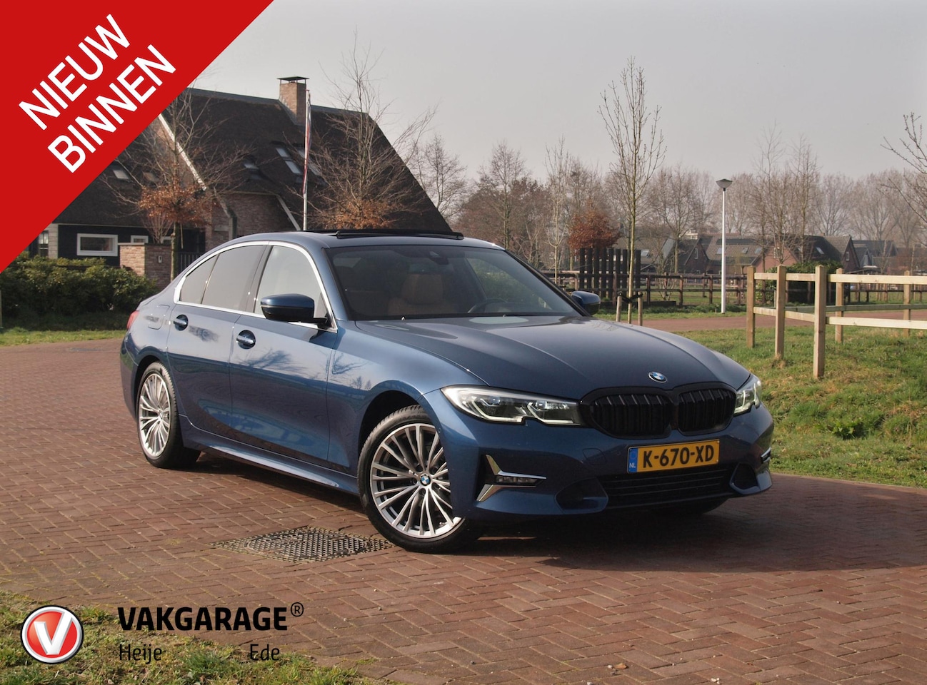 BMW 3-serie - 318i High Executive | Laser Led | Schuifdak | Sport stoelen leer | Zwarte Hemel | - AutoWereld.nl