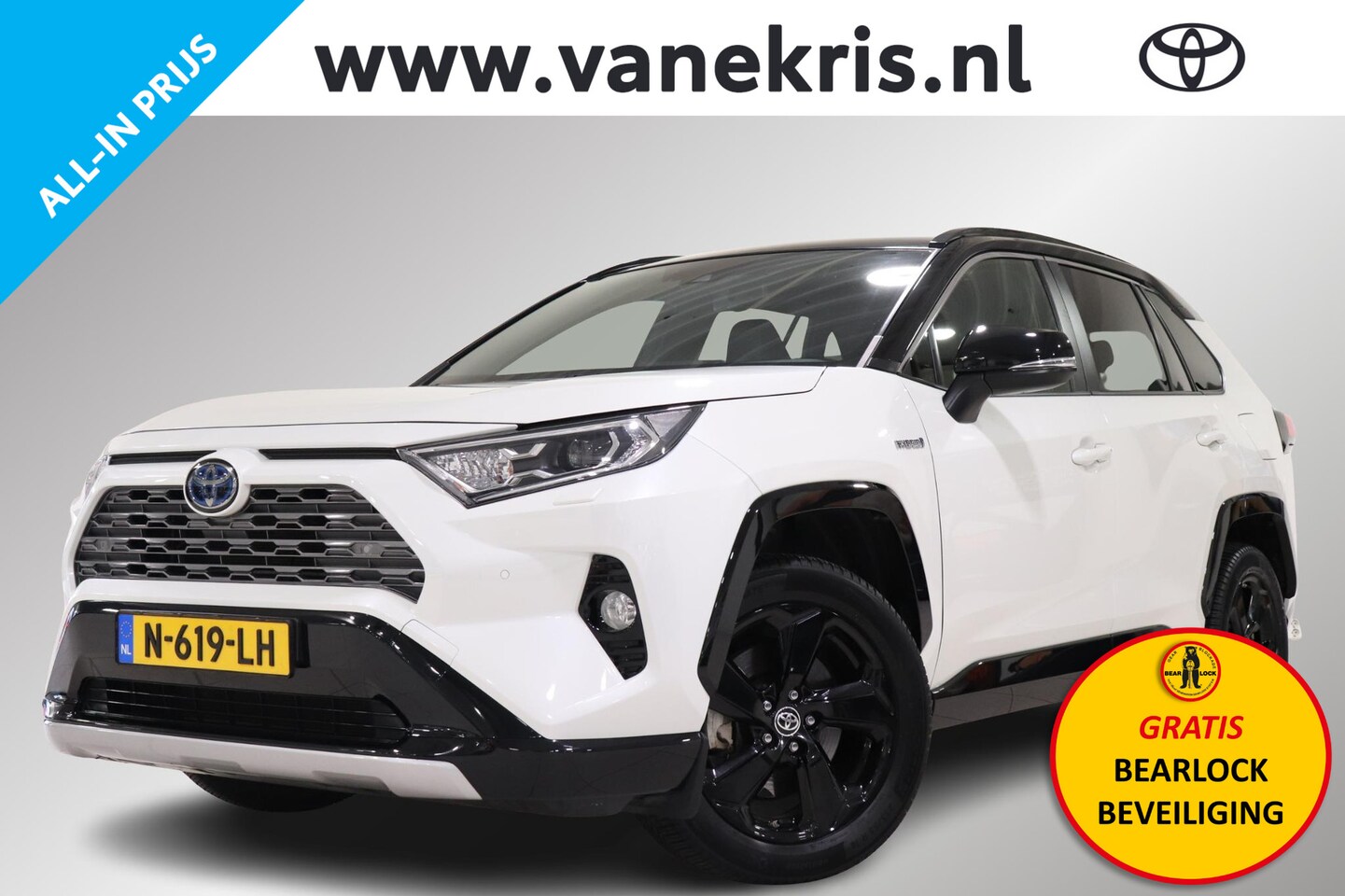 Toyota RAV4 - 2.5 Hybrid AWD Bi-Tone 2.5 Hybrid AWD Bi-Tone, Stuur & Stoel en Voorruitverwarming, Camera, Apple Carplay / Andro - AutoWereld.nl