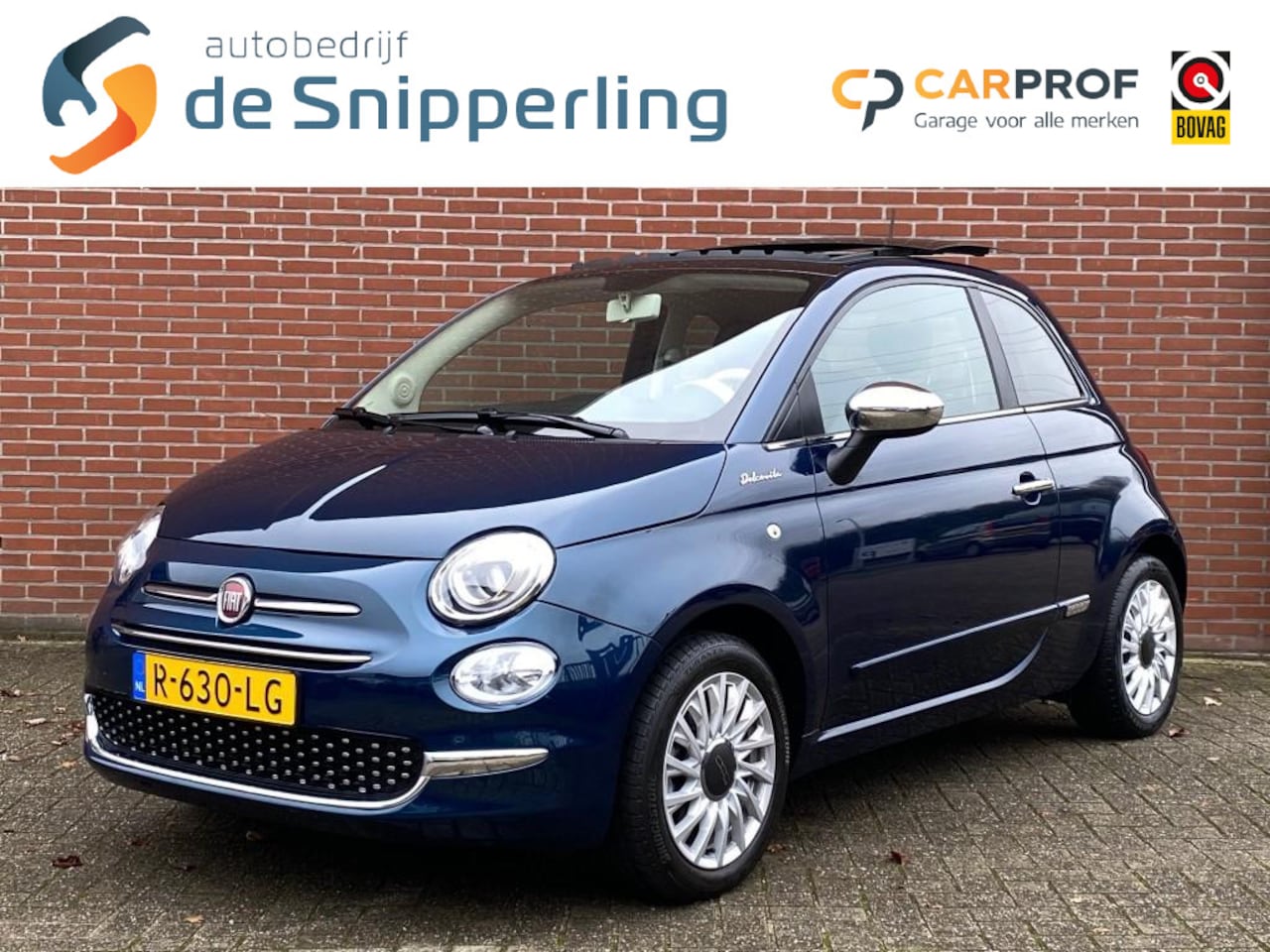 Fiat 500 - 1.0 HYBRID DOLCEVITA SCHUIF/KANTELDAK CARPLAY CRUISE DAB LMV - AutoWereld.nl