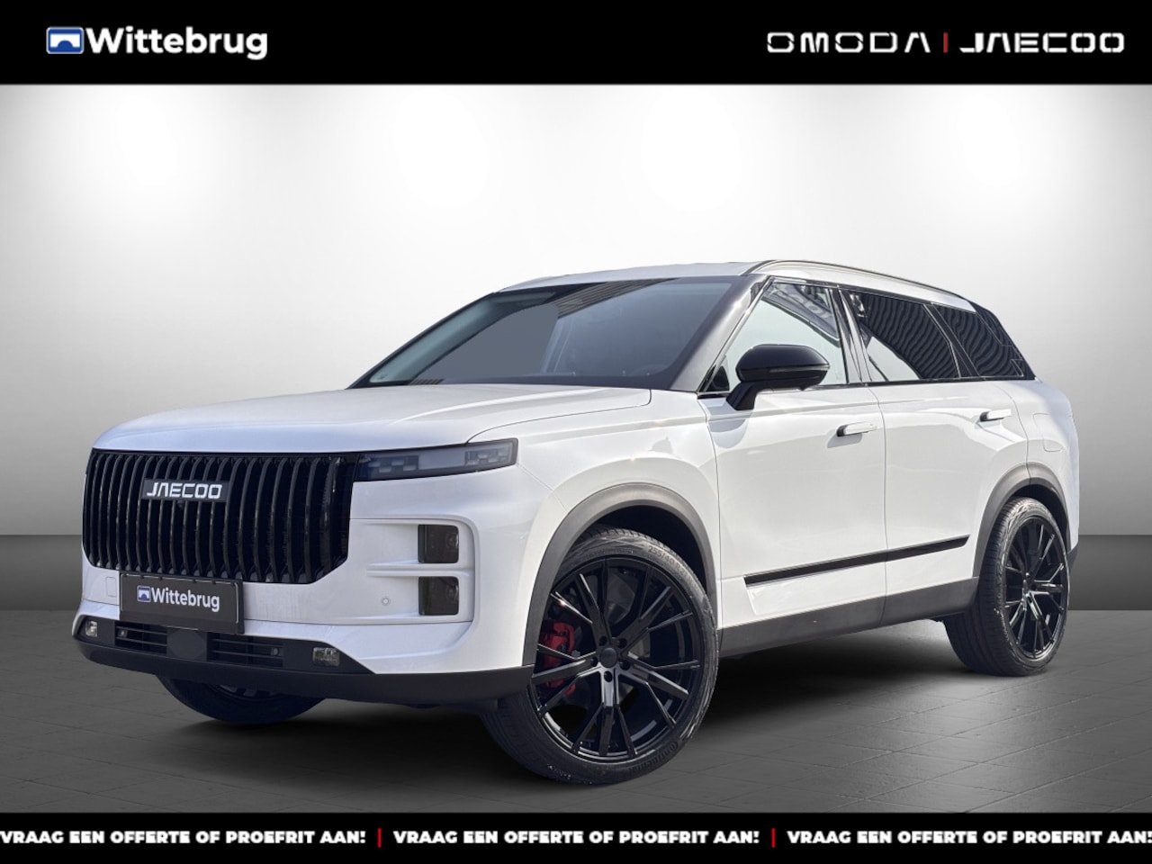 Jaecoo 7 - 1.5 GDI SHS-P Exclusive Black Pack en 21 Inch velgen met 1500 KG trekgewicht, 1200 KM RANG - AutoWereld.nl