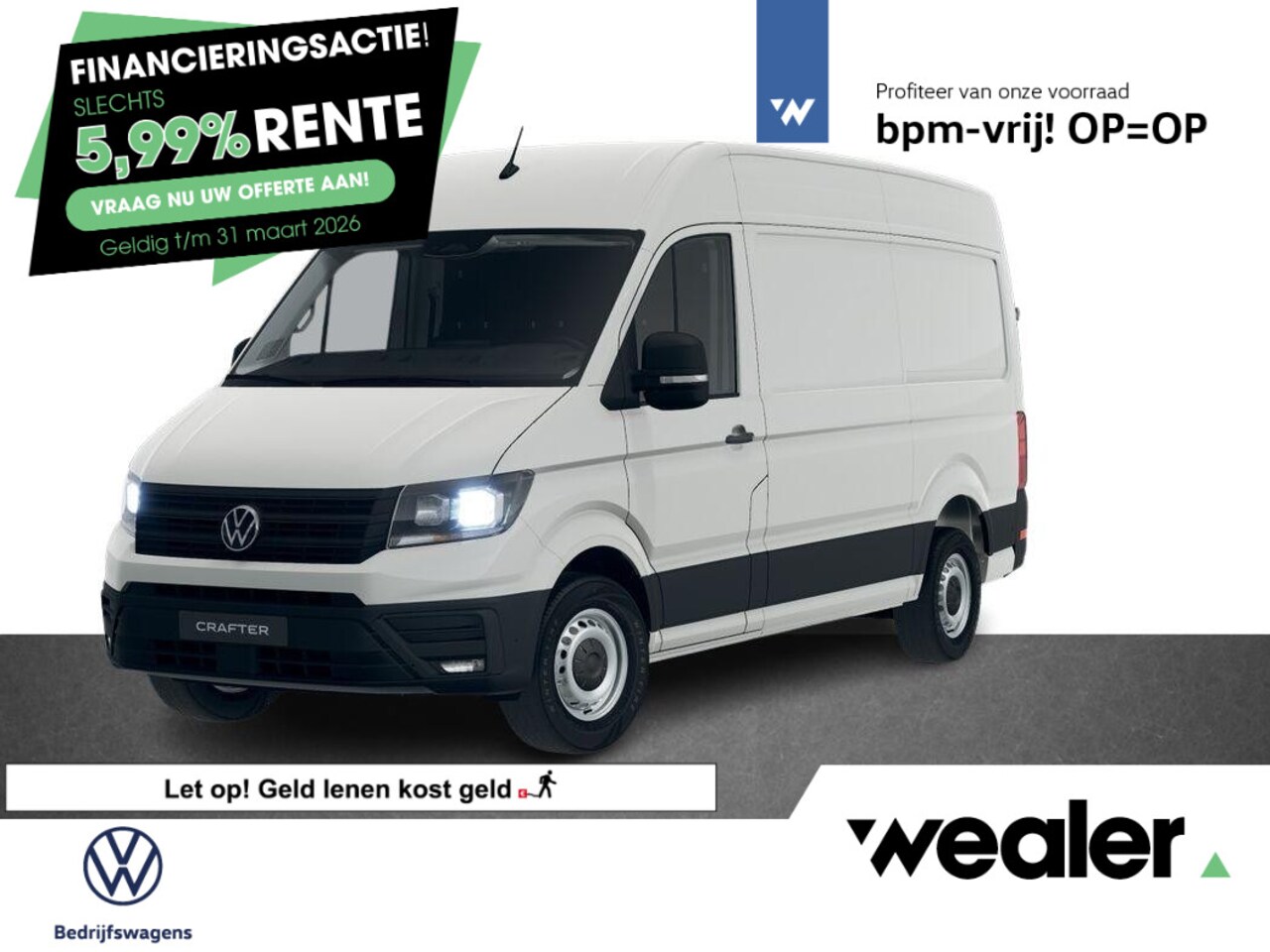 Volkswagen Crafter - Bedrijfswagens Trendline L3 2.0 TDI EU6 103 kW (140 pk) GVW 3.5T WB 3640 MM 6 versn. Han - AutoWereld.nl