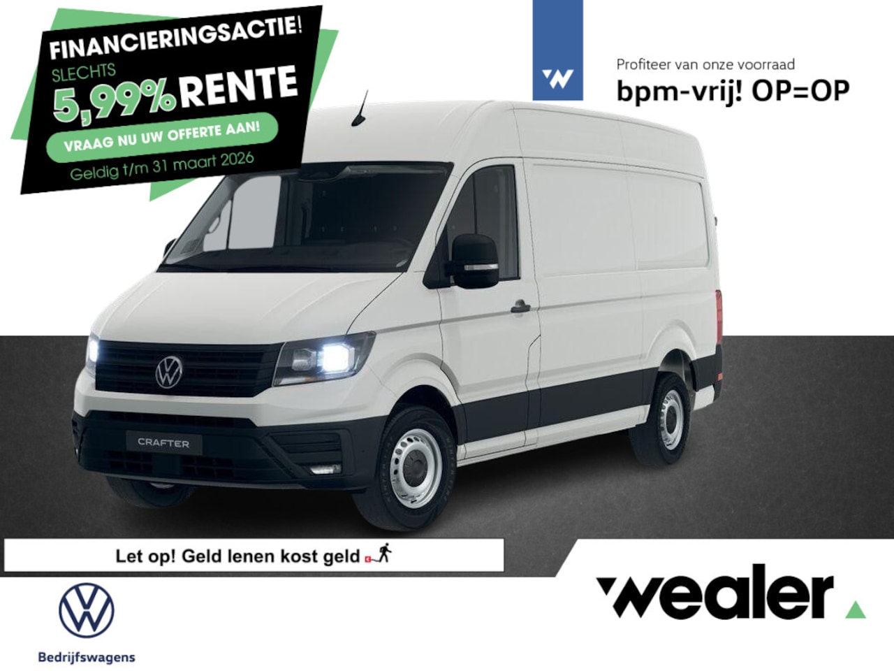 Volkswagen Crafter - Bedrijfswagens Trendline L3 2.0 TDI EU6 103 kW (140 pk) GVW 3.5T WB 3640 MM 6 versn. Han - AutoWereld.nl