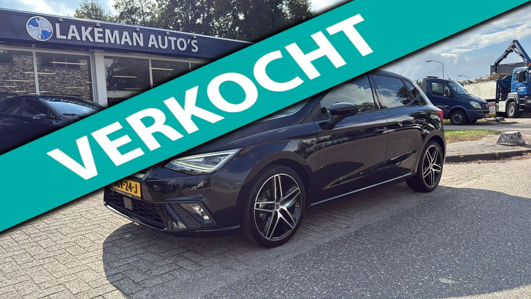 SEAT Ibiza - 1.0 TSI FR Blackline Xenon Navi LED Huurkoop Inruil APK Garantie - AutoWereld.nl