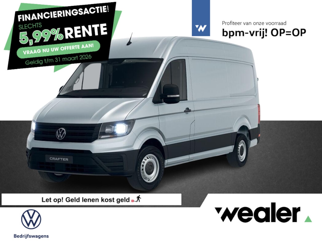 Volkswagen Crafter - Bedrijfswagens Trendline L3 2.0 TDI EU6 103 kW (140 pk) GVW 3.5T WB 3640 MM 6 versn. Han - AutoWereld.nl