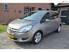 Opel Meriva - 1.4 Turbo Cosmo - Airco - Navi+Camara - Leder/Stof - Cruise control - Velgen - Parkeersens