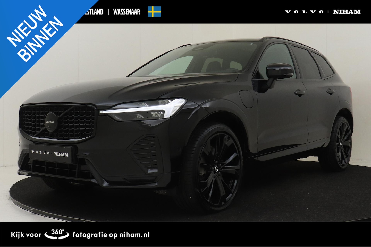 Volvo XC60 - T6 PLUG-IN HYBRID AWD PLUS BLACK EDITION -PANO.DAK|HARMAN/KARDON|360°CAM|ADAP.LED|PRIVACY. - AutoWereld.nl