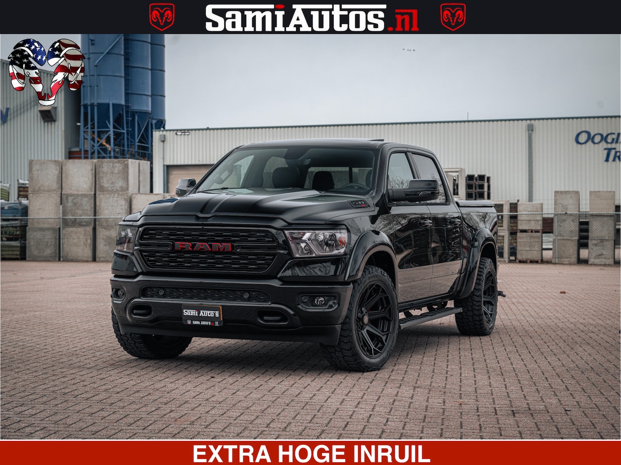 Dodge Ram Pick Up - SPORT | 5.7 V8 4x4 HEMI | PANORAMA DAK | GROOTSCHEM 12 INCH | LPG | Diamond Black Pearl | - AutoWereld.nl