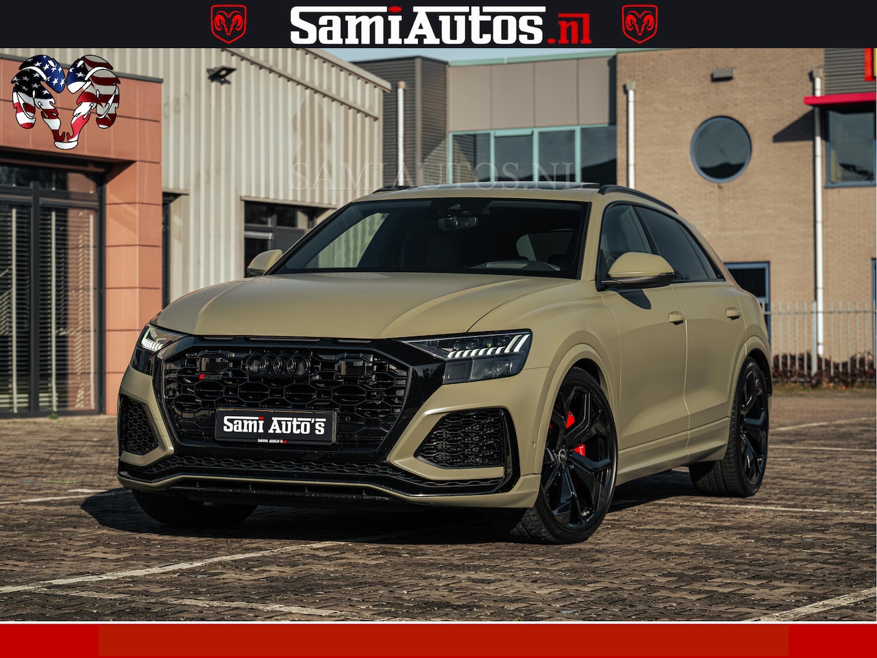 Audi RSQ8 - RSQ8 600PK 4.0 TFSI | MATT OLIVE GREEN | QUATTRO | MEGA VOLLE RSQ8 | BANG & OLUFSEN | HUD - AutoWereld.nl