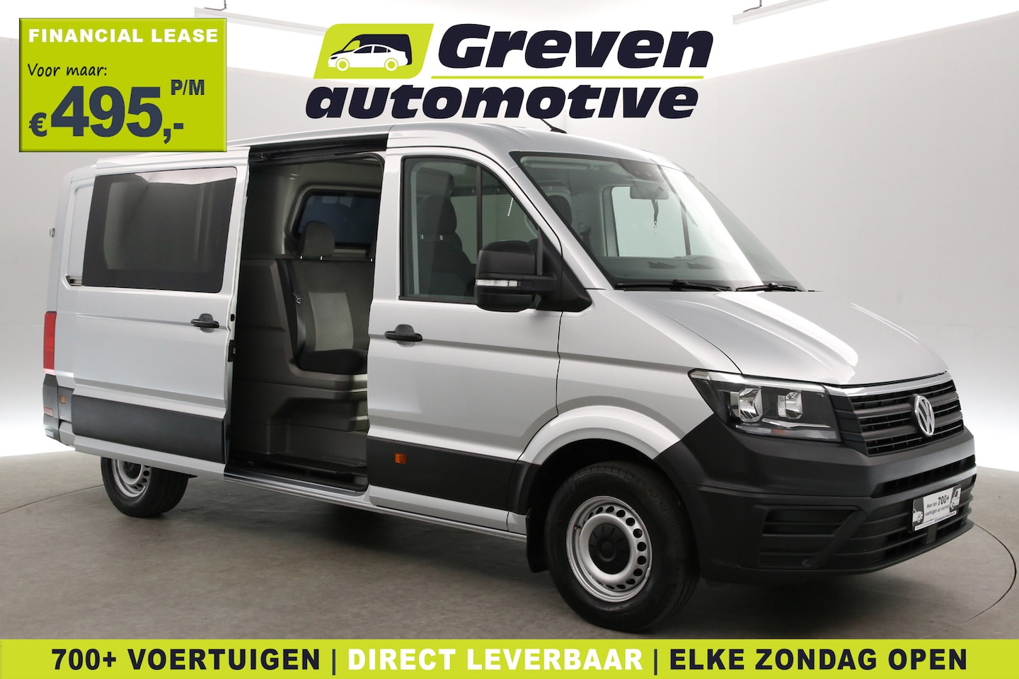 Volkswagen Crafter - 2.0 TDI L3H2 140PK | 3000kg Trekgew. | Dubbele Cabine | Airco | Cruise | Elektrpakket - AutoWereld.nl