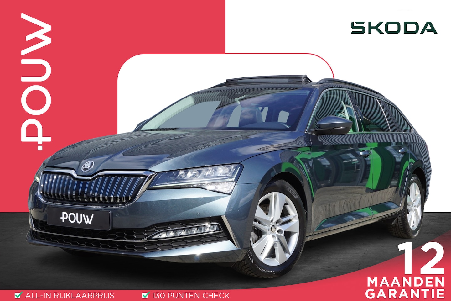 Skoda Superb Combi - 1.4 TSI 218pk iV PHEV Business Edition Plus | Panoramadak | Trekhaak Wegklapbaar | Stuur/S - AutoWereld.nl