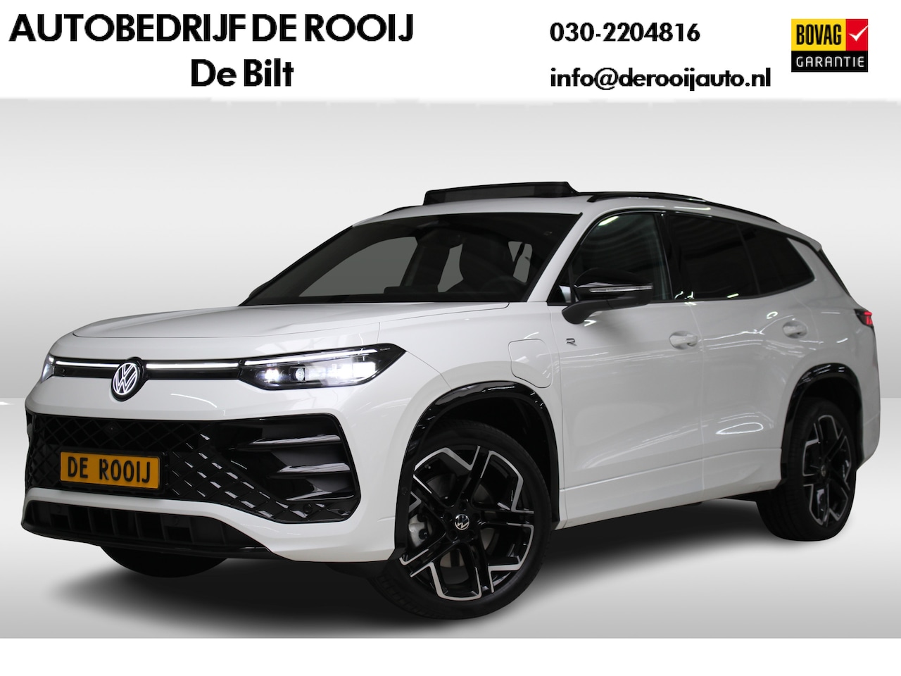 Volkswagen Tayron - 1.5 eHybrid 272 PK R-Line Blackstyle Panoramadak | Leder | Trekhaak | HUD | Matrix Led | - AutoWereld.nl
