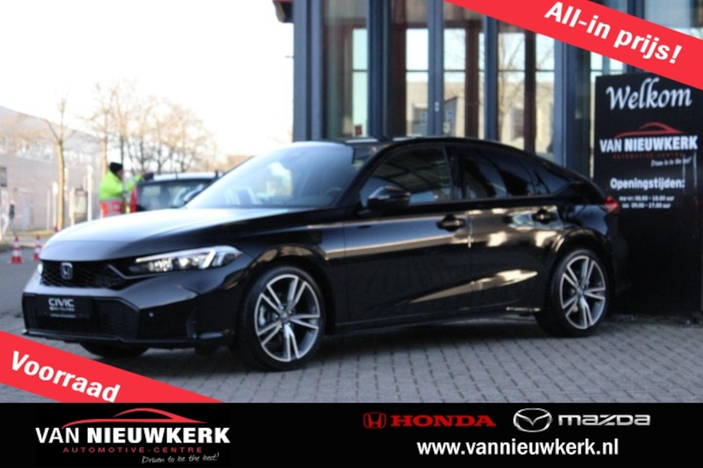 Honda Civic - 2.0 HYBRID 184PK eCVT Advance Nieuw Rijklaar - AutoWereld.nl