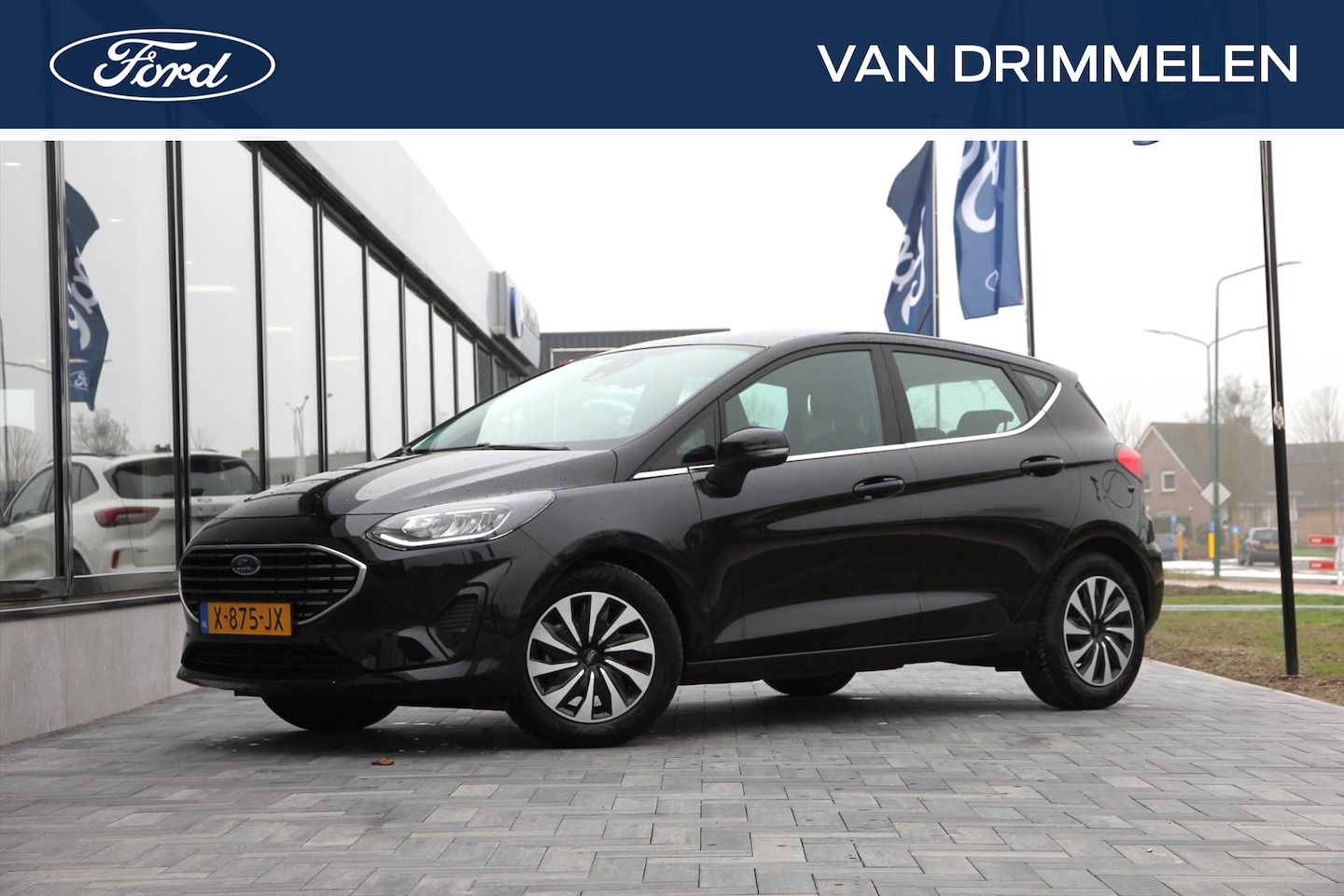 Ford Fiesta - 1.0 EcoBoost Hybrid 125pk Titanium 'Agate Black Metallic' - AutoWereld.nl