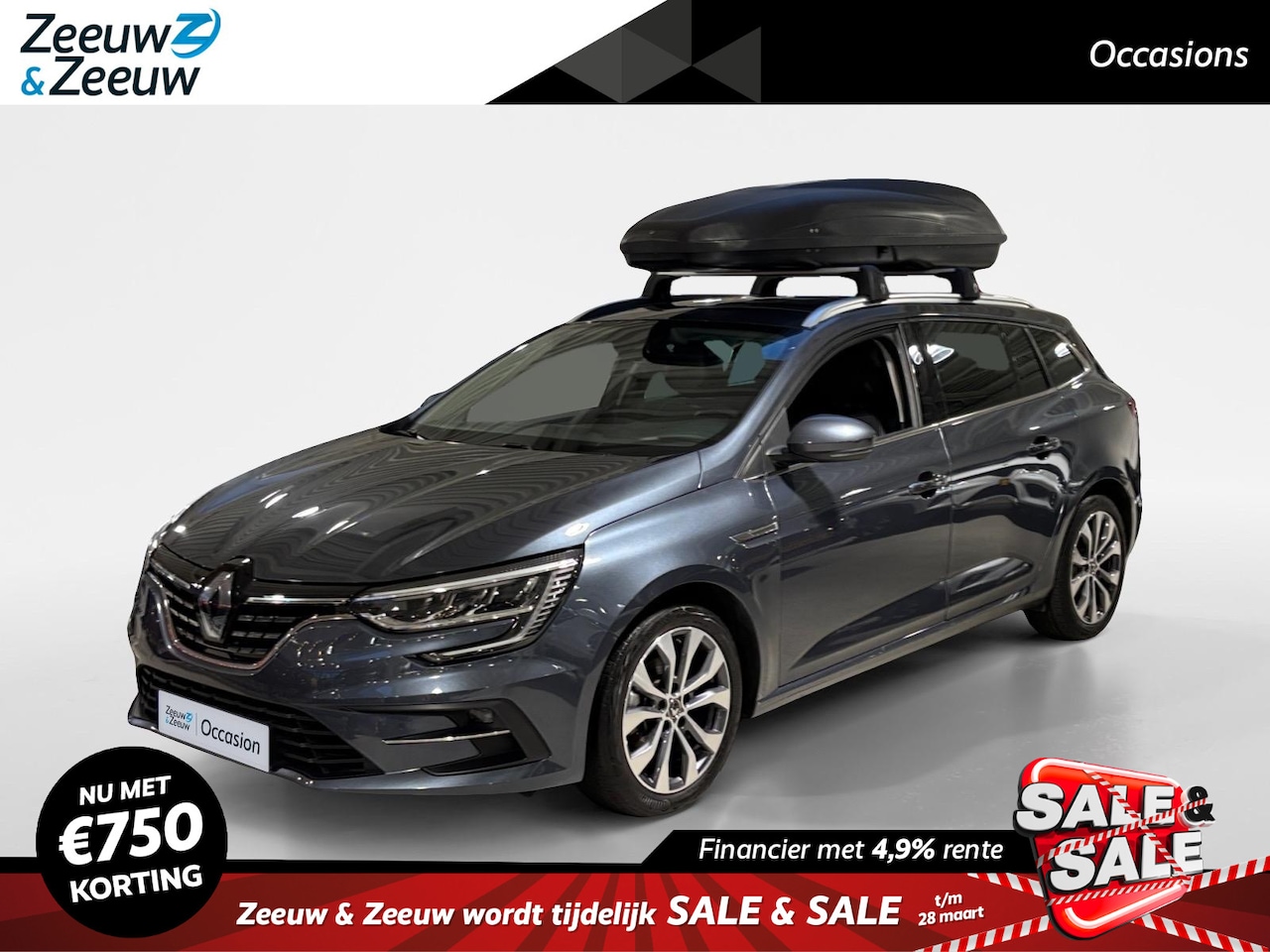Renault Mégane Estate - 140PK TCe Techno Automaat | GRATIS DAK KOFFER & DAKDRAGERS | Trekhaak (1700 KG) | 9,3" Nav - AutoWereld.nl