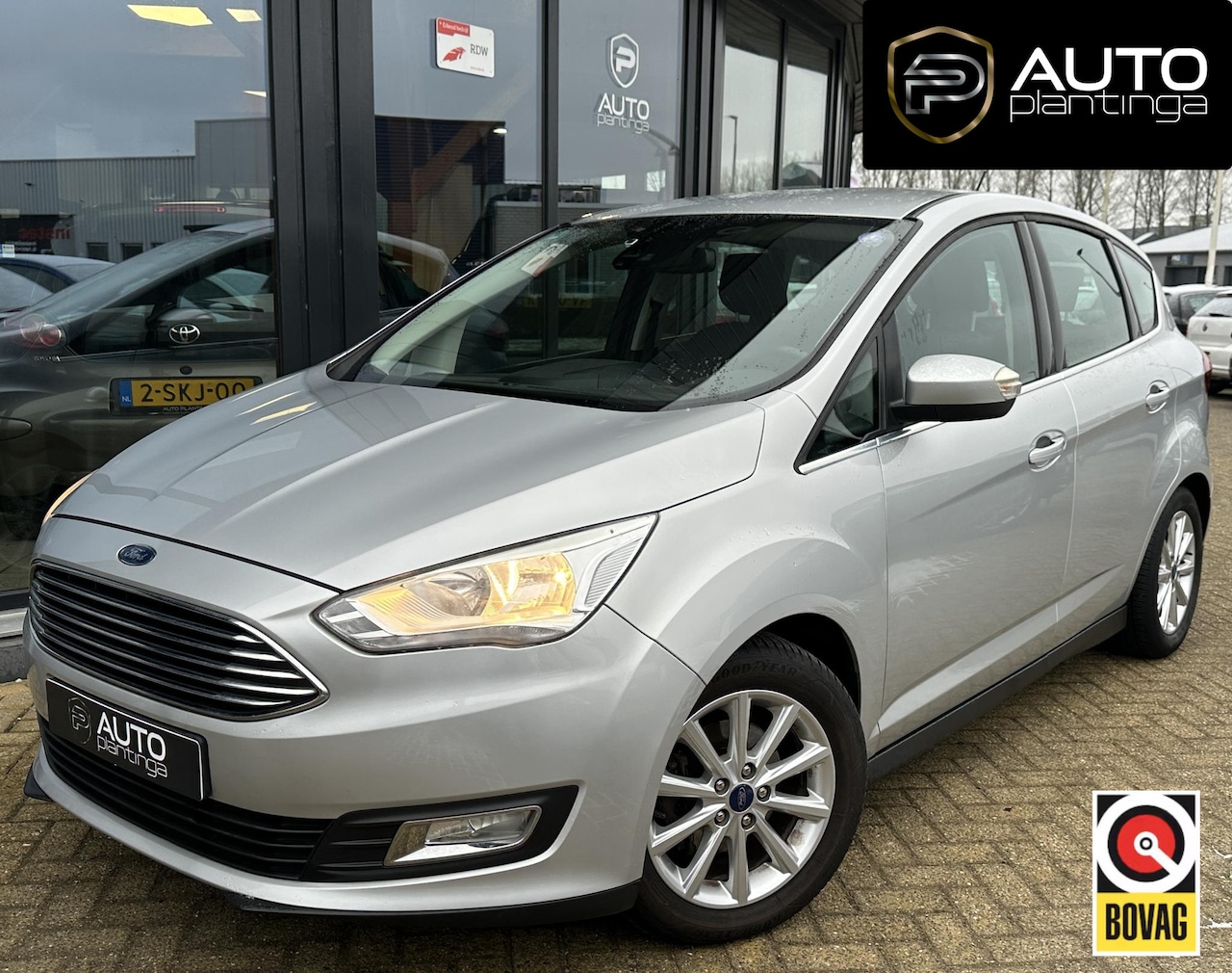 Ford C-Max - 1.0 Titanium 125PK | ZEER NETTE STAAT | Onderhoudshistorie | Trekhaak | Navigatie | Climat - AutoWereld.nl